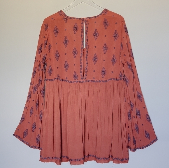 Free People Diamond Embroidered Tunic Top Dress - Picture 9 of 11